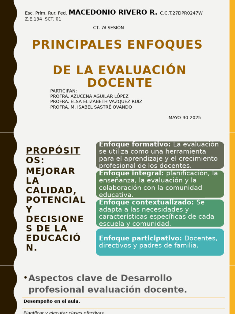 Principales Enfoques y Modelos de Evaluación Docente | PDF