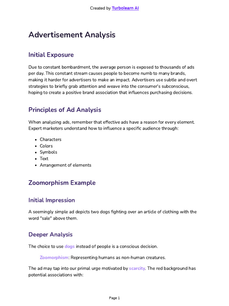 Ad Analysis: Strategies and Themes | PDF | Hippie | Brand