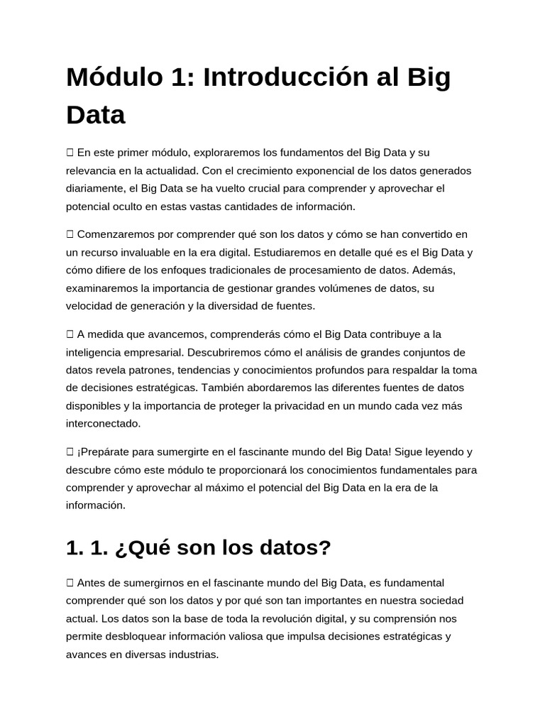 Introducción A Big Data y Análisis de Datos en Tiempo Real | PDF | Big ...