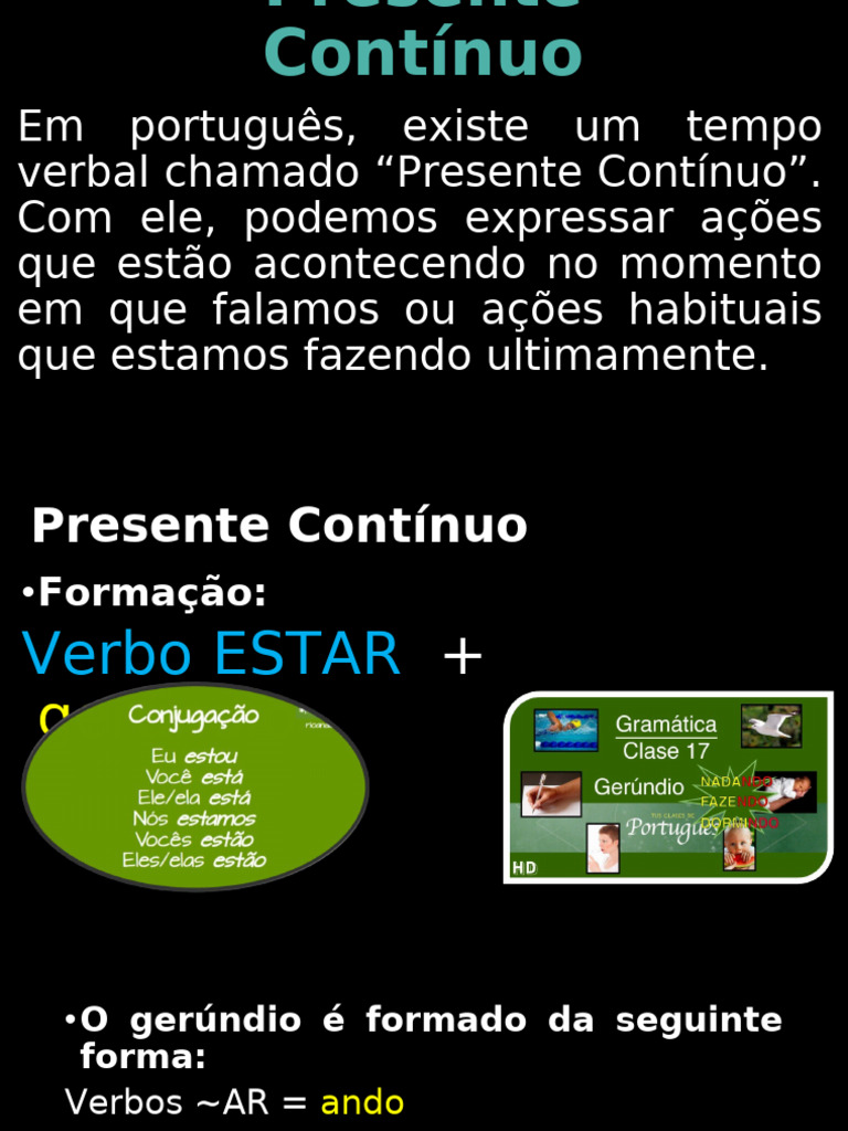 Presente Contínuo | PDF
