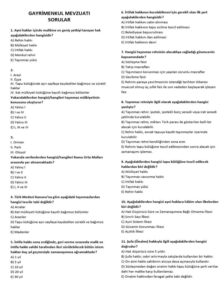 GM - Sorular | PDF