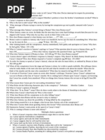 Julius Caesar Act3 Revision Notes | PDF