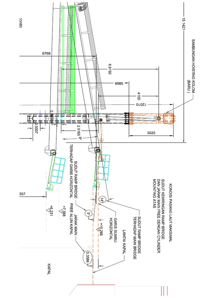 Elevasi Baru-Cylinder Ramp Existing - 090233 | PDF
