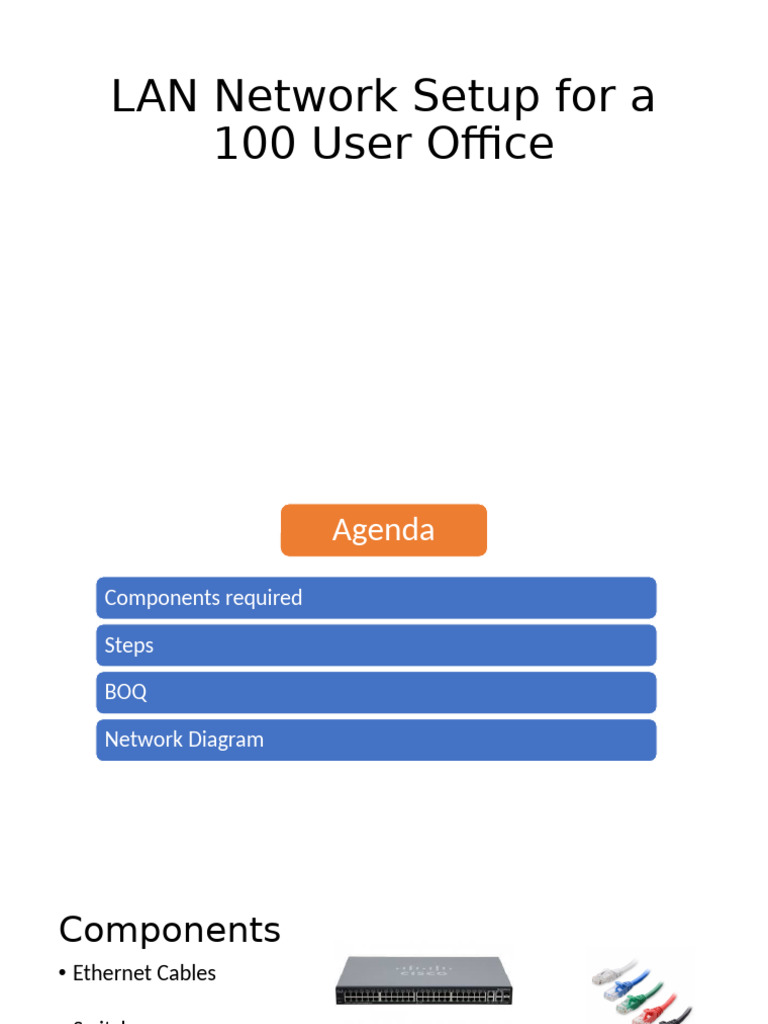 LAN Setup Guide for 100 Users | PDF