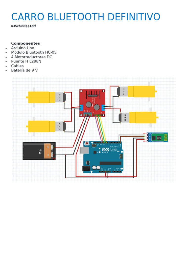 Carro RC Bluetooth con Arduino | PDF