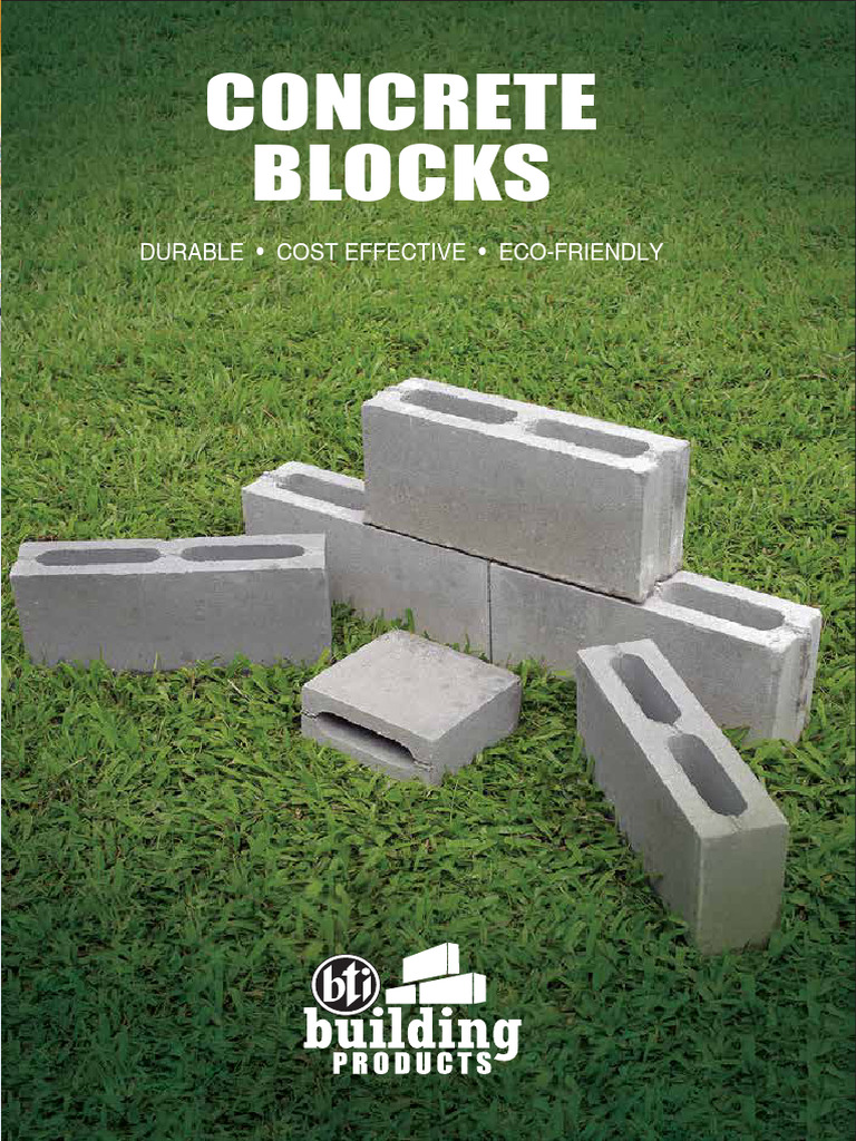 Durable Eco-Friendly Concrete Blocks | PDF | Brick | Concrete