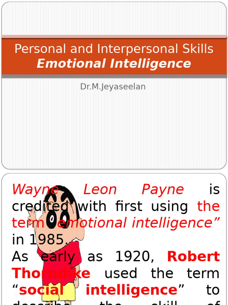 Understanding Emotional Intelligence Skills | PDF | Emotions | Self ...