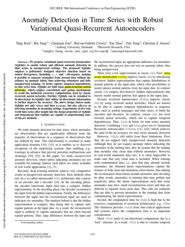 Robust Anomaly Detection in Time Series | PDF | Time Series | Machine ...