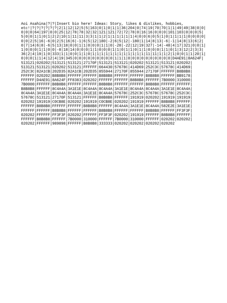 Aoi's Oc Code | PDF