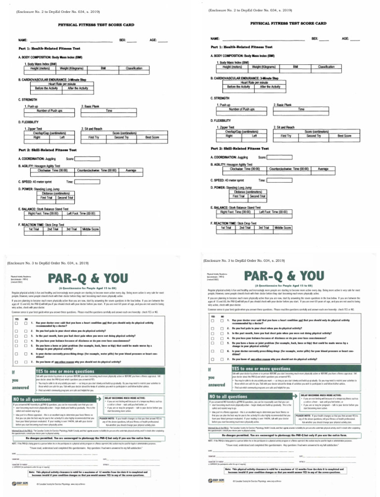 PFT Form | PDF