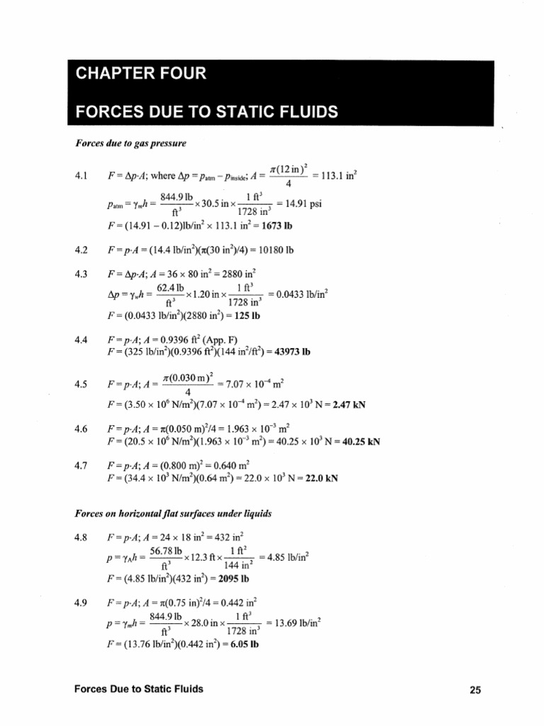 Solucionario - Cap4 - Mecanica de Fluidos - Mott.1 | PDF