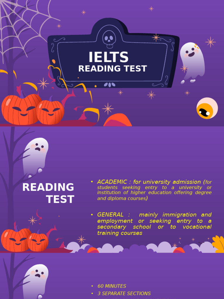 IELTS Reading Test Overview and Tips | PDF | Speed Reading | Reading ...