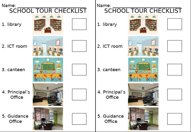 School Tour Checklist Ws | PDF