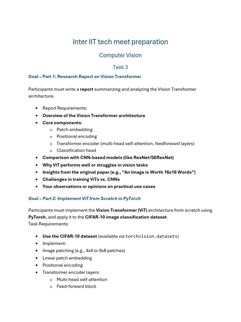 CV Task 3 | PDF