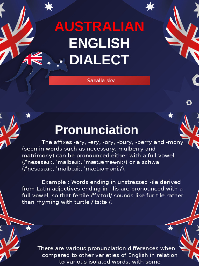 4 Australian English Dialect | PDF