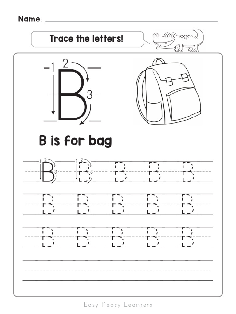 Letter B Worksheet Set Trang 3 | PDF