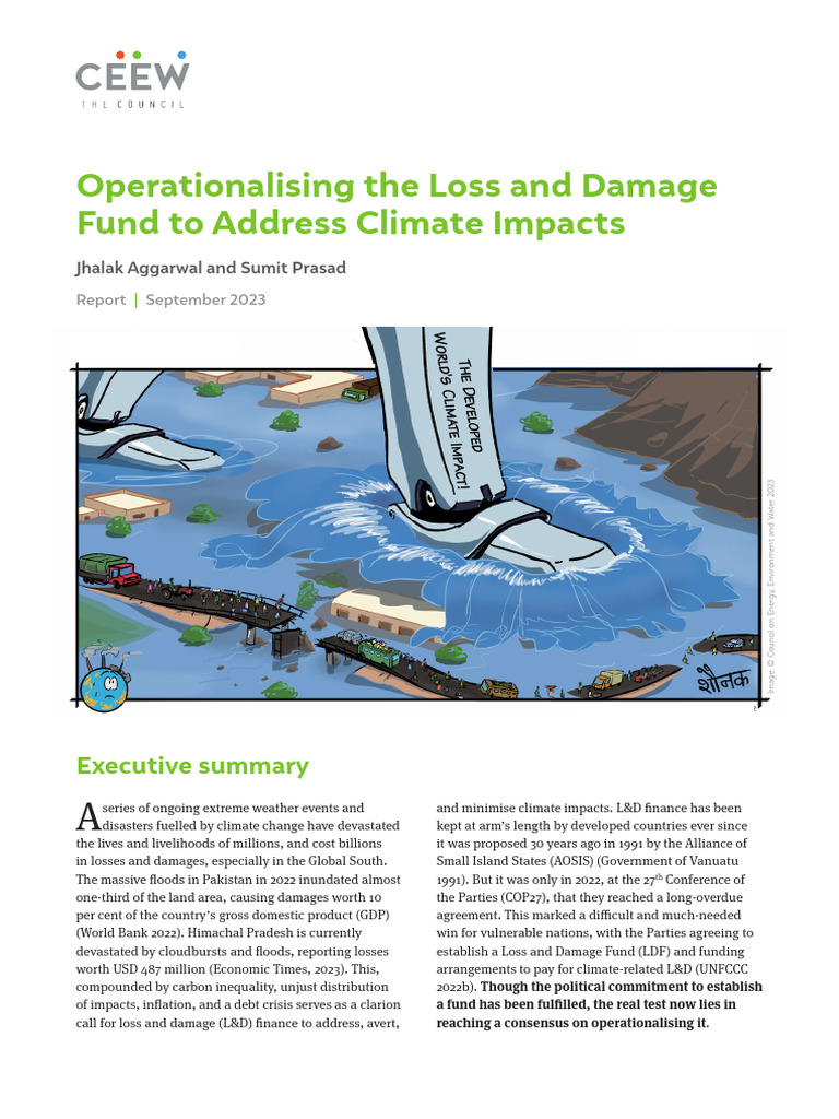 Operationalising the Loss and Damage Fund | PDF | United Nations ...