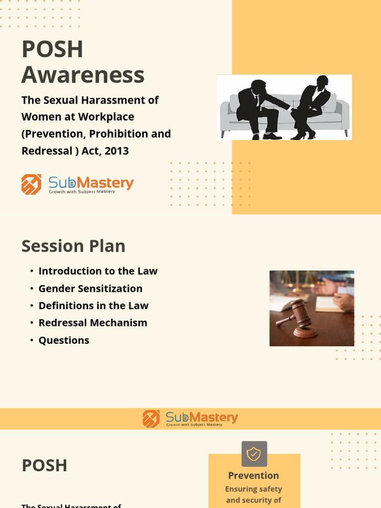 POSH Act Training Overview 2023 | PDF | Sexual Harassment | Justice