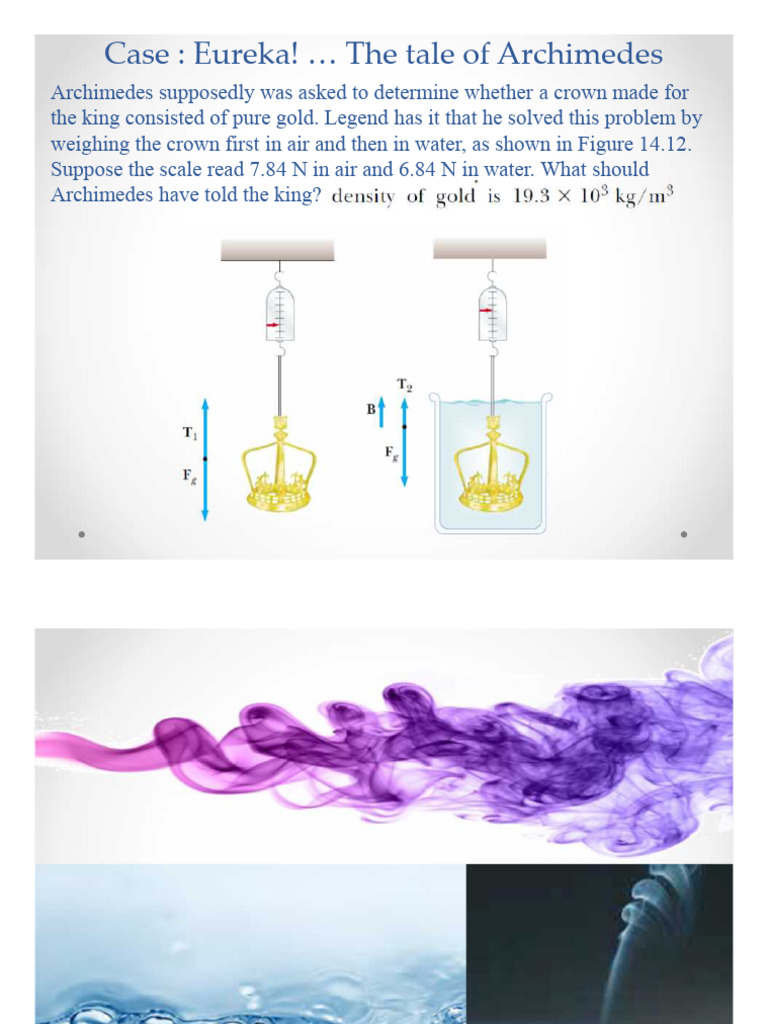 Archimedes and Fluid Dynamics Explained | PDF