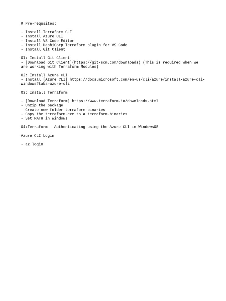 Pre Requisites Az | PDF