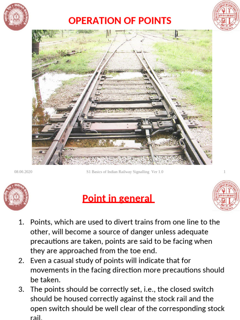 Operation and Safety of Rail Switches | PDF | Track Gauge | Switch