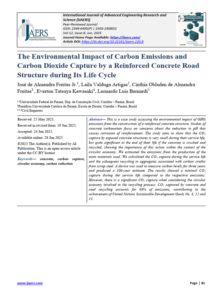 Carbon Emissions in Concrete Structures | PDF | Greenhouse Gas | Cement