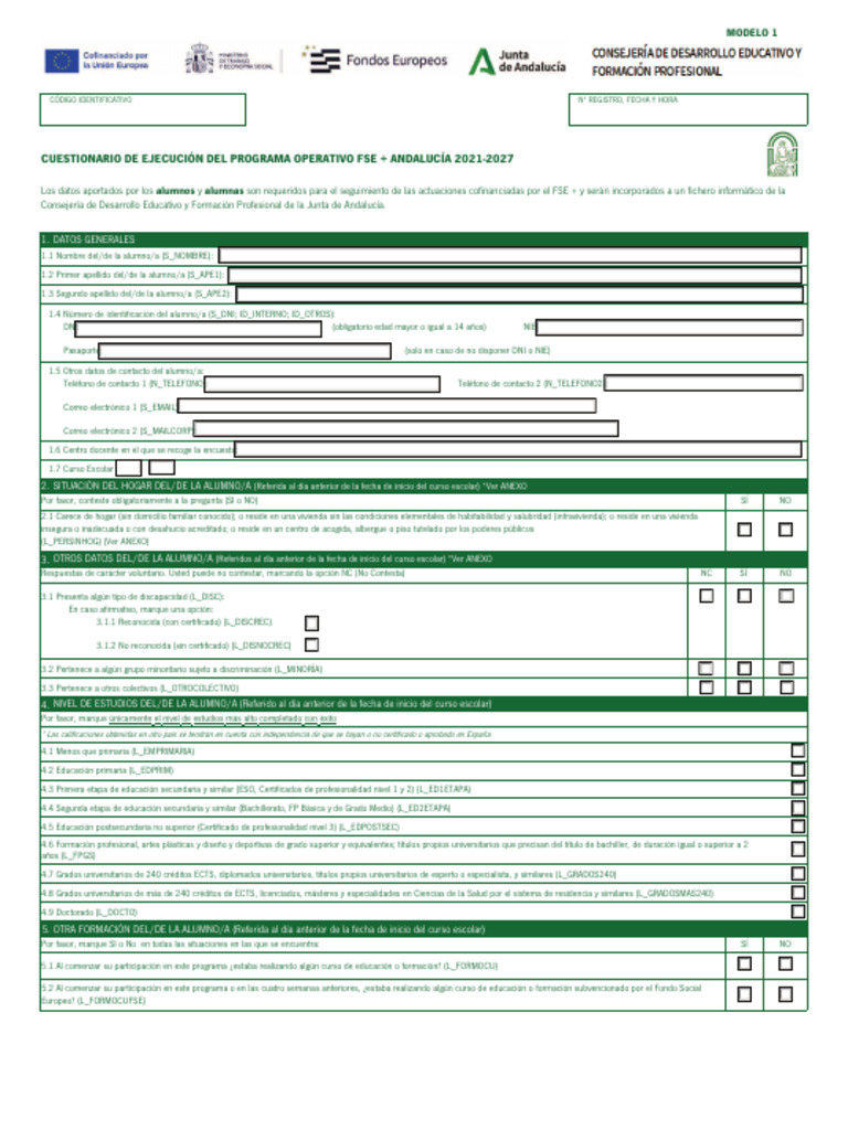 Anexo FSE | PDF
