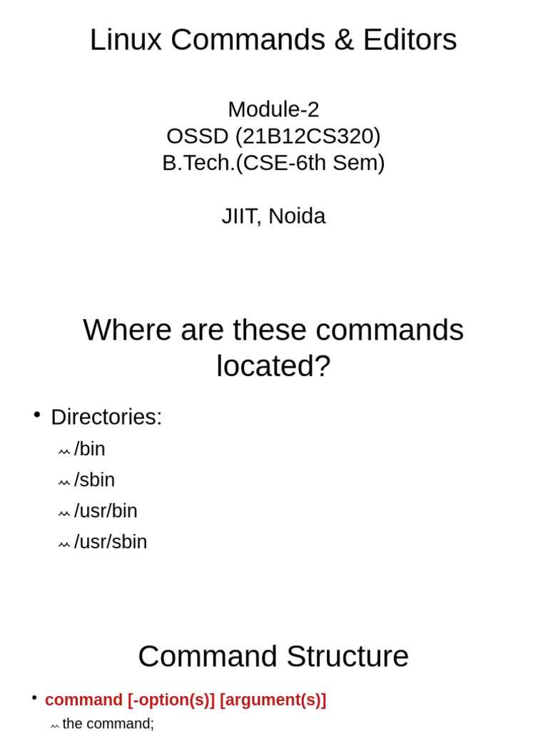 Essential Linux Commands and Editors Guide | PDF | Zip (File Format ...