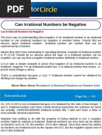 Download Can Irrational Numbers Be Negative by nishagoyal SN88235765 doc pdf