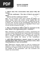 Act 3 Scene 1 Extra Notes - Julius Caesar | PDF | Julius Caesar | Mark ...