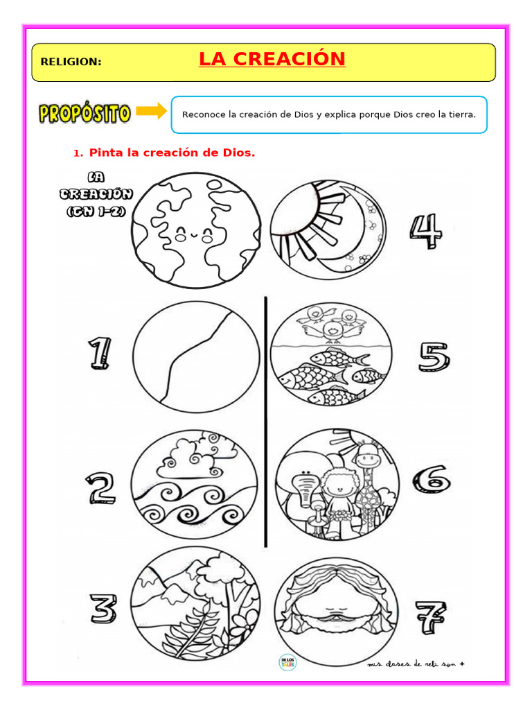 Creación de Dios para Niños | PDF