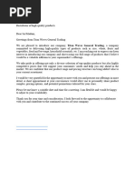 Sole Source Letter Template | PDF