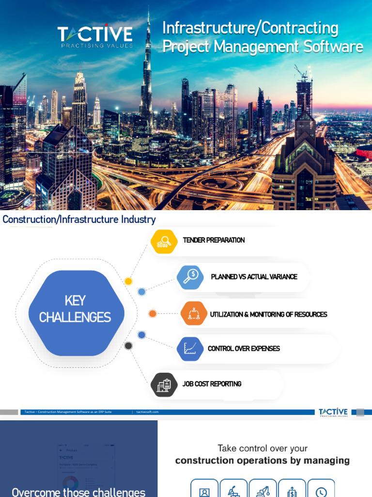 Tactive ERP for Construction Management | PDF | Enterprise Resource ...