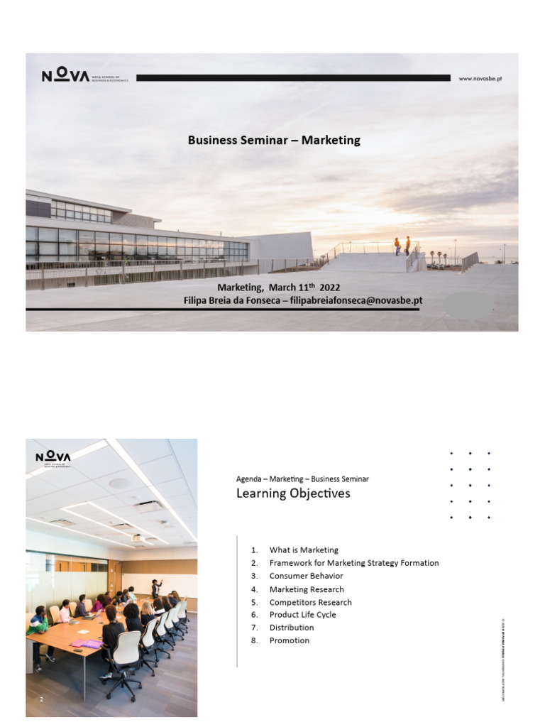 Marketing Strategy Seminar Overview | PDF | Marketing | Business Process