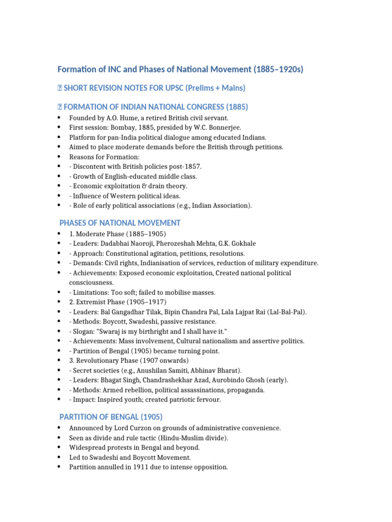 Divide and Rule: Bengal Partition Impact | PDF | Indian National ...