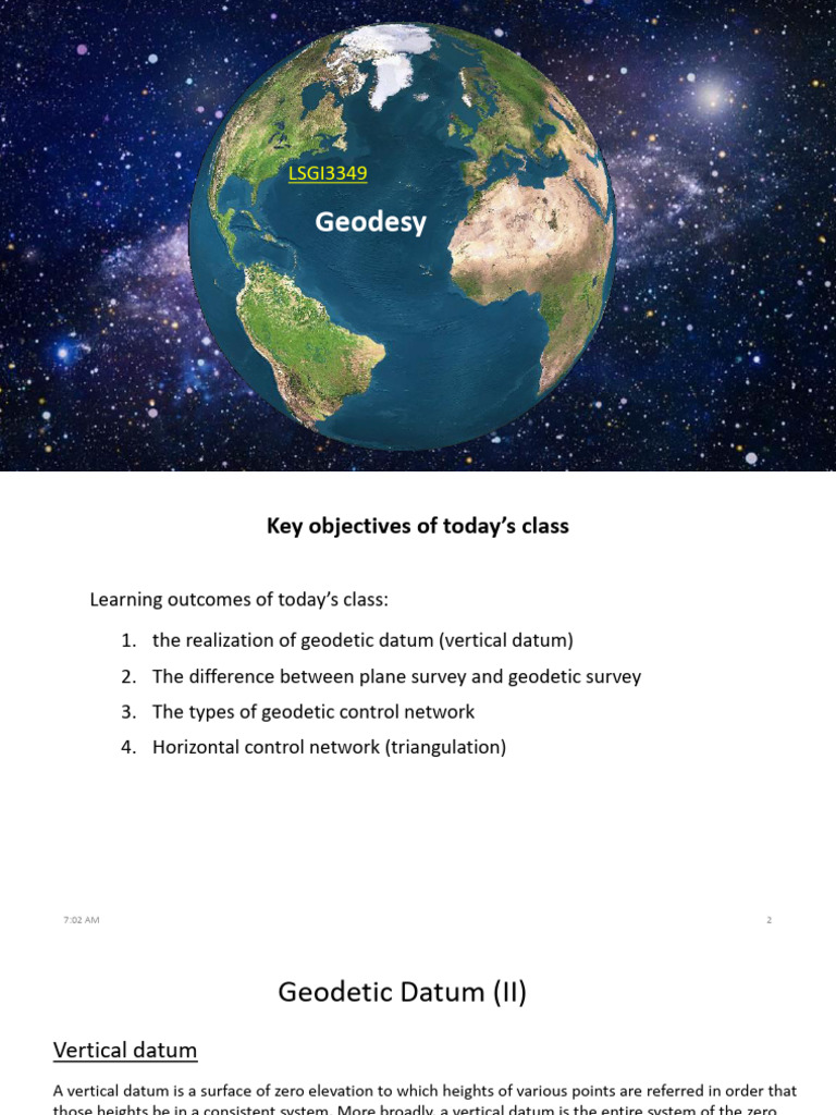 Understanding Geodetic Datums | PDF | Geodesy | Surveying