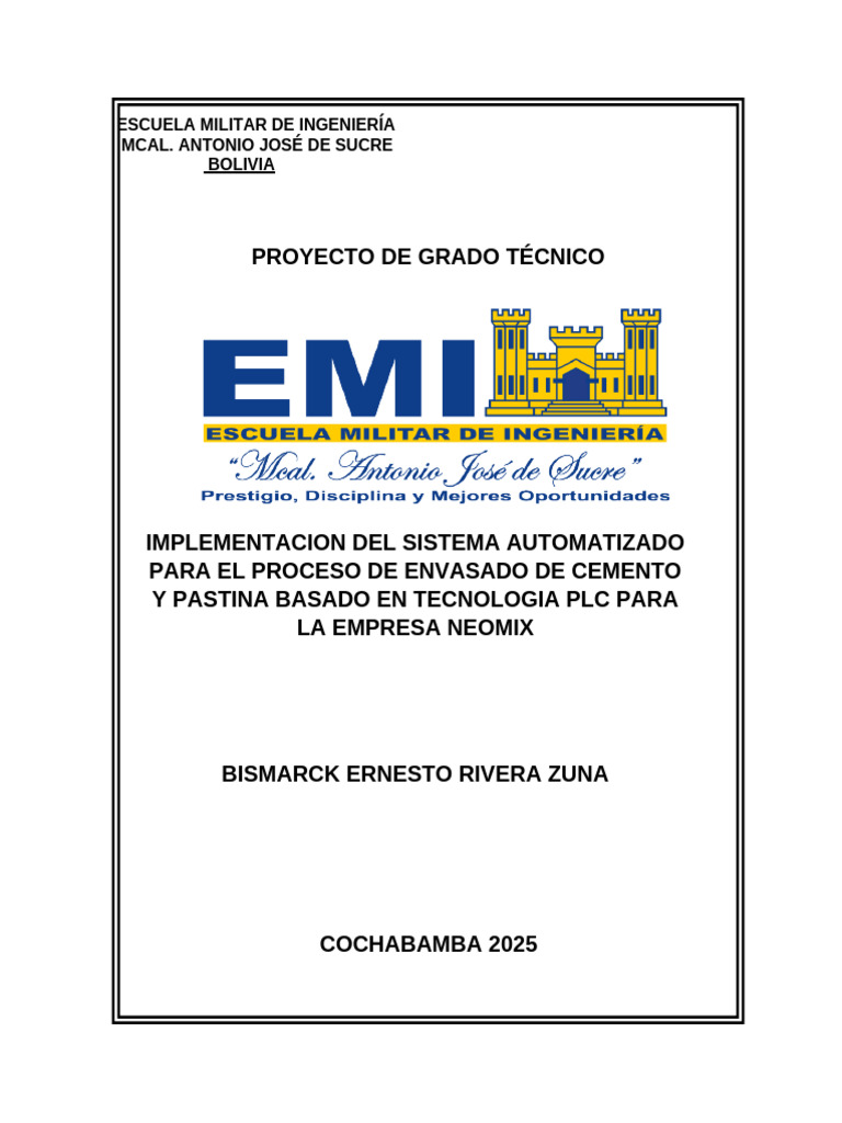 Automatización del Envasado en Neomix | PDF | Controlador lógico ...
