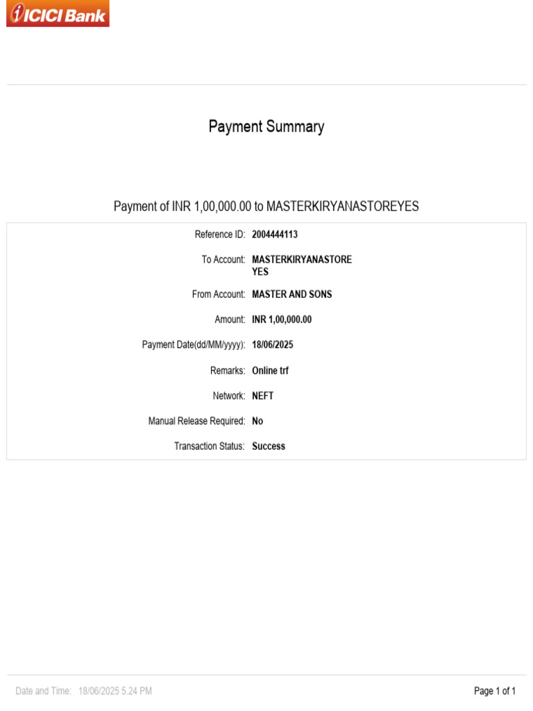 Initiate Single Entry Payment Summary UX318!06!2025 | PDF