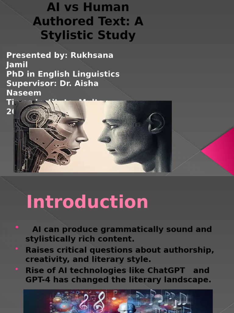AI Vs Human Authored Text 2.0 | PDF | Artificial Intelligence ...