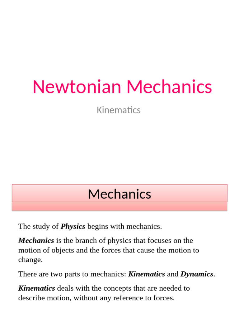 Understanding Kinematics in Physics | PDF | Acceleration | Velocity
