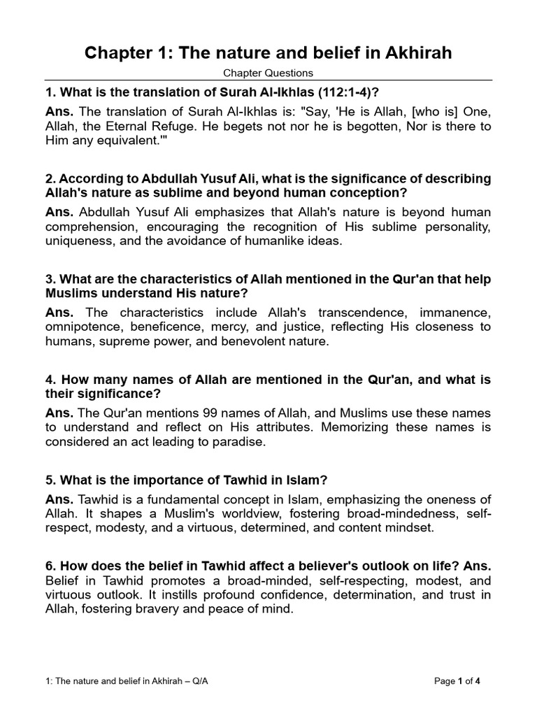 Sikap Terhadap Sifat Allah Qudrah | PDF | God In Islam | Tawhid