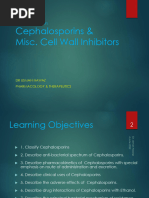Generations of Cephalosporins With Mnemonics | PDF