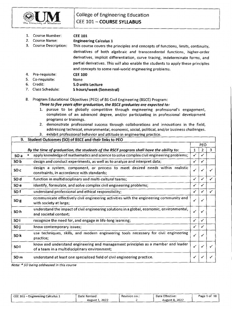 Cee 101 PDF | PDF