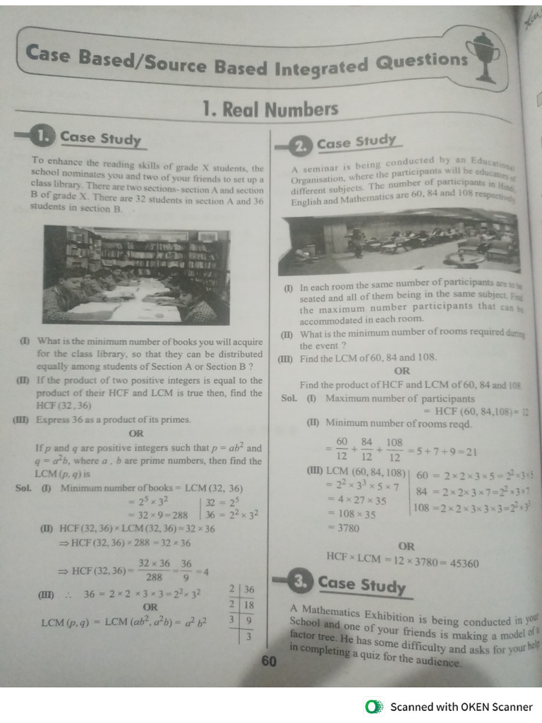 Case Study Based X Maths | PDF