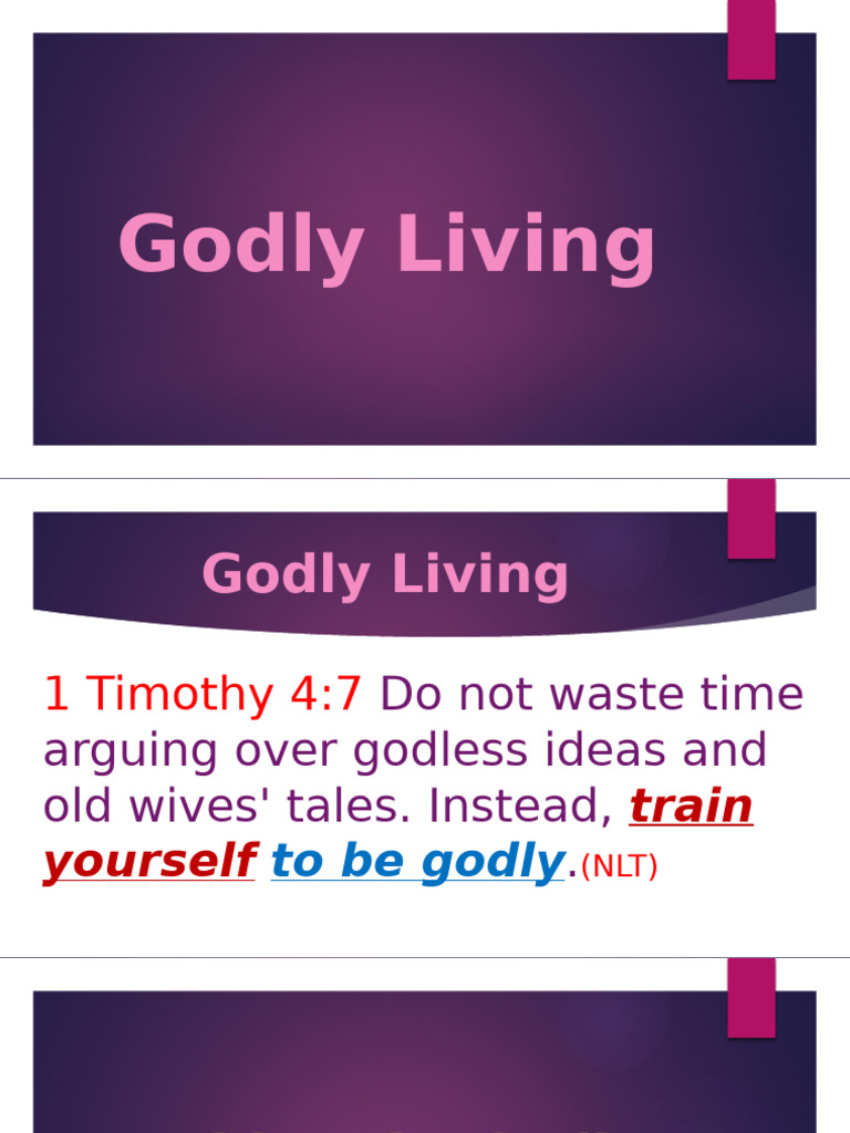 Godly Living Rca | PDF