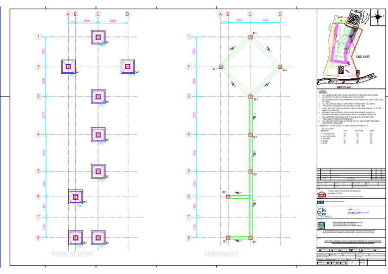 Structural Drawing for Water Treatment Plant | PDF | Civil Engineering ...