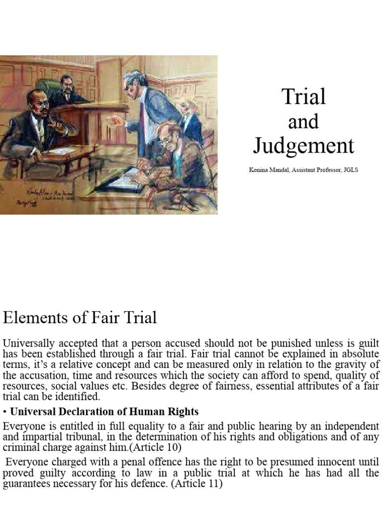 Essential Elements of Fair Trial | PDF | Double Jeopardy | Prosecutor