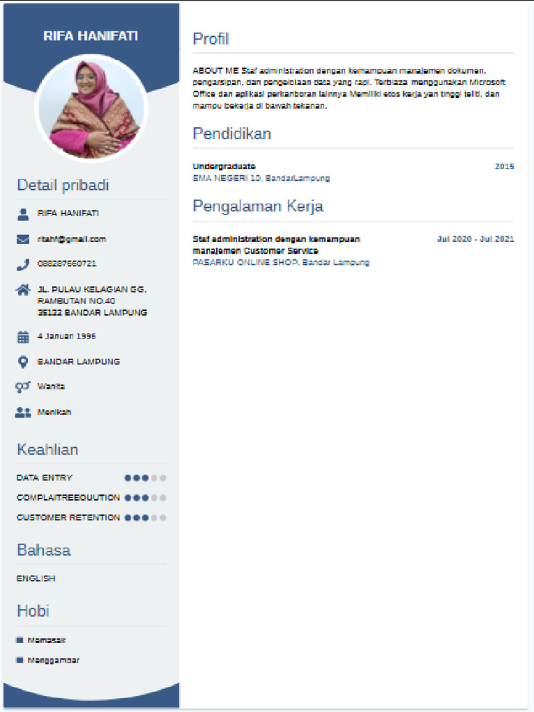 CV Sample 2 | PDF
