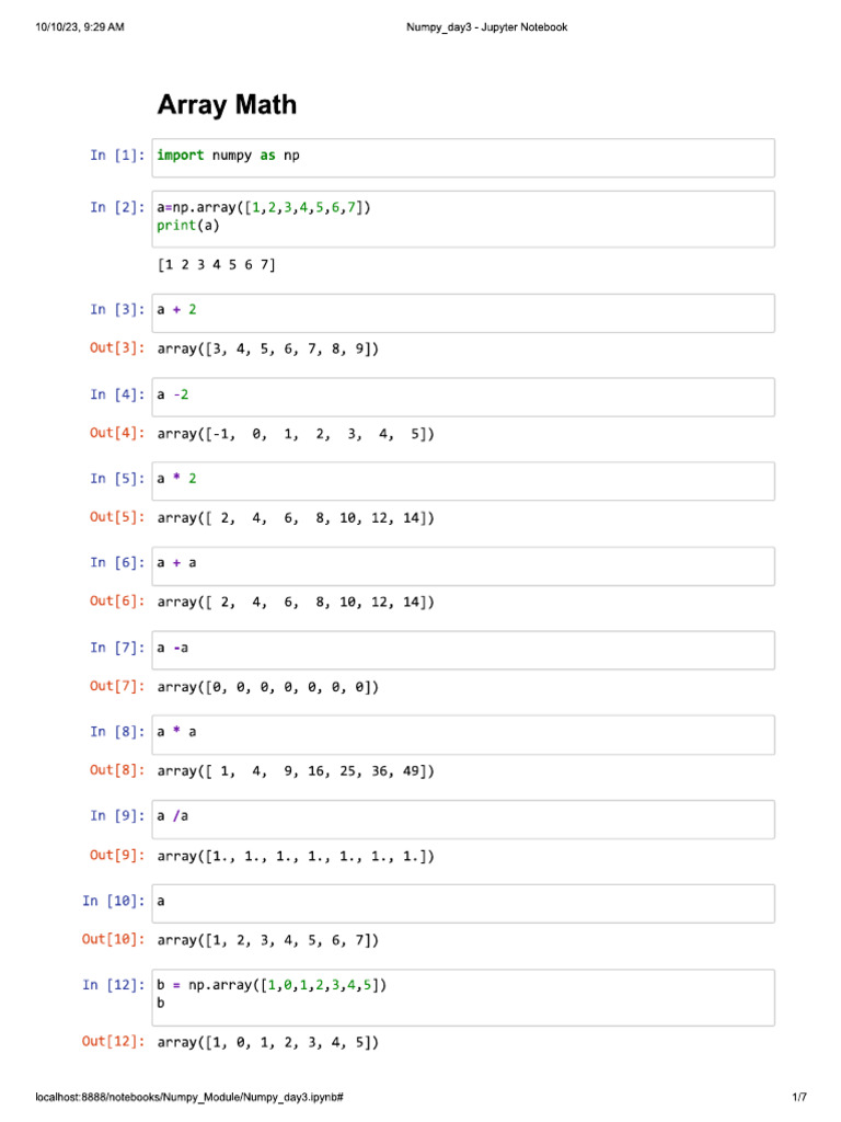 Numpy Day 4 | PDF