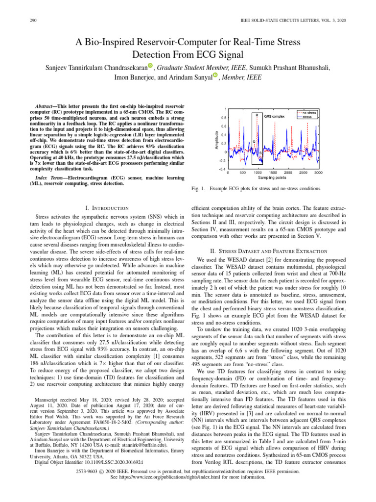 A Bio-Inspired Reservoir-Computer For Real-Time Stress Detection From ...